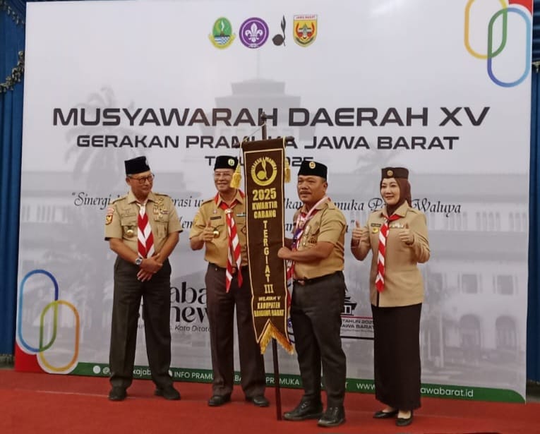Alhamdulillah, Kwarcab Pramuka Bandung Barat Raih Penghargaan Tergiat ke-3 Wilayah V